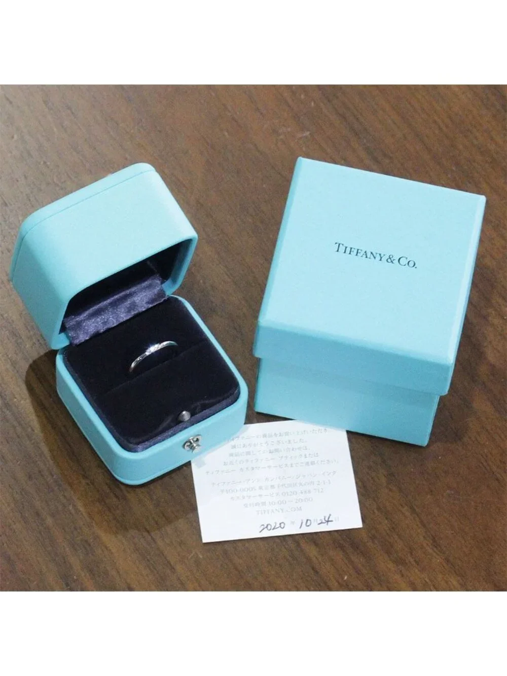 Tiffany & Co Forever Diamond Band Ring Platinum